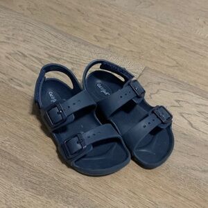 Cat & Jack Dark Blue Double-Buckle Kids Sandals Size 11